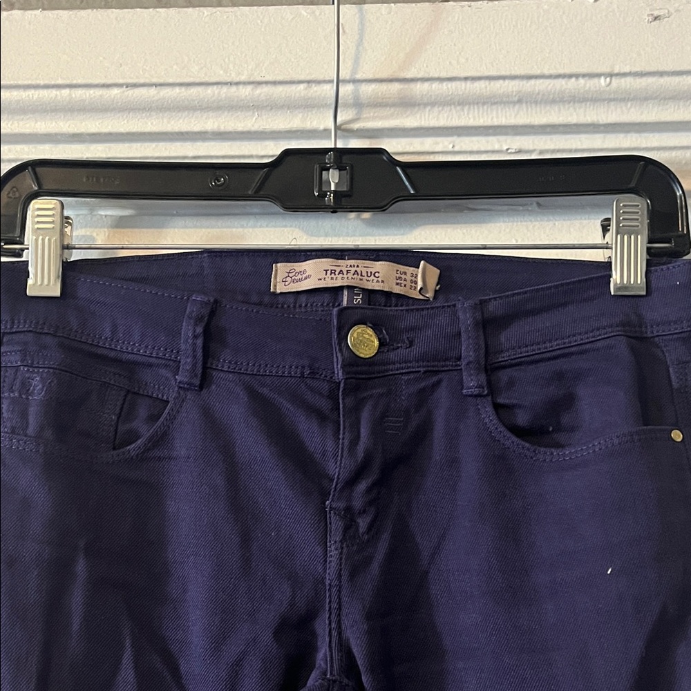 Trafaluc Purple Denim Pants - Picture 2 of 7